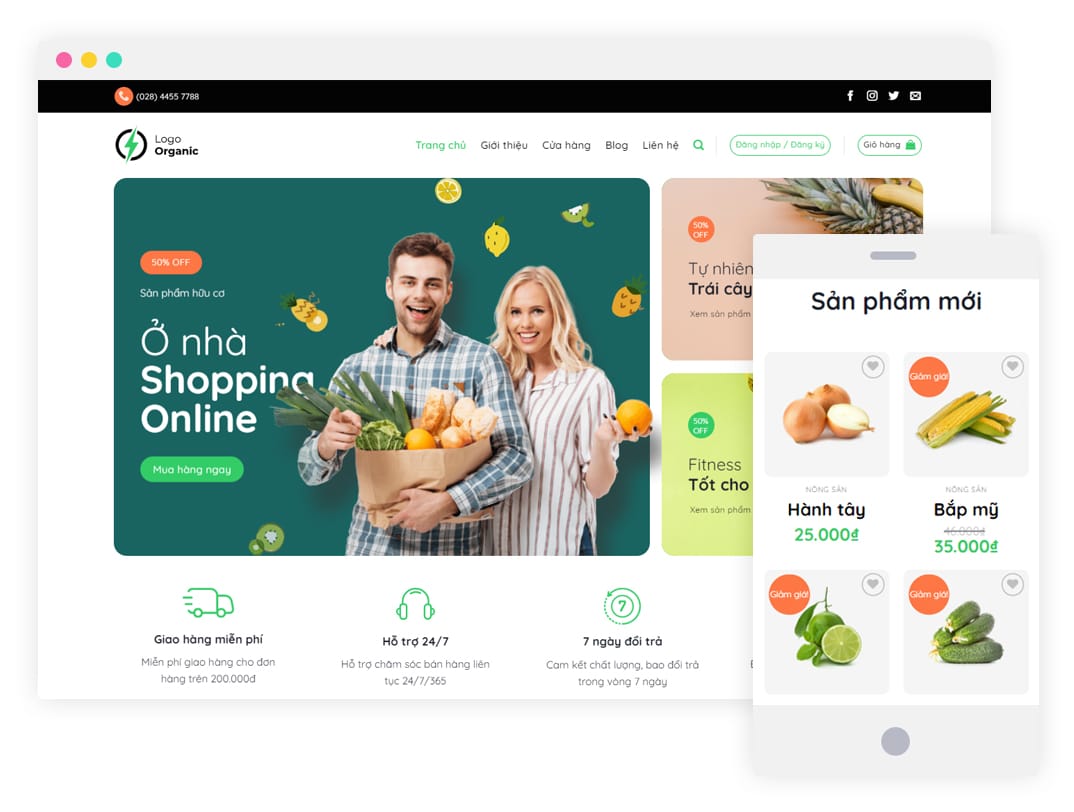Mẫu website chuyên nghiệp 1