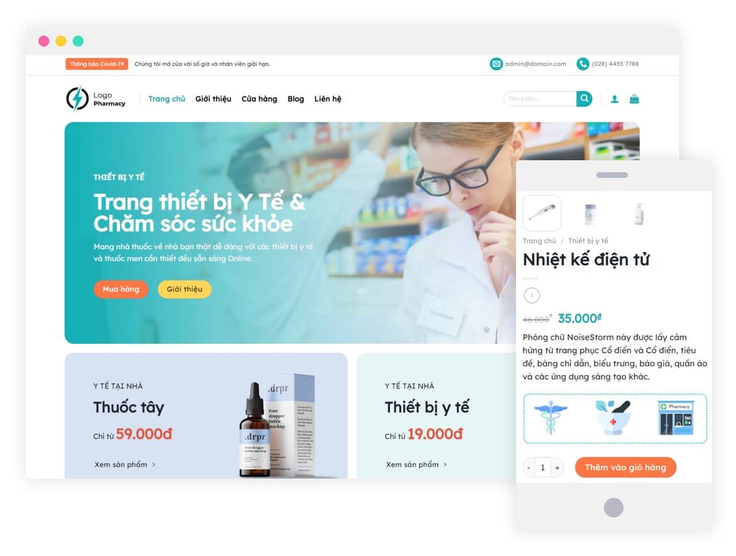 Mẫu website chuyên nghiệp 2